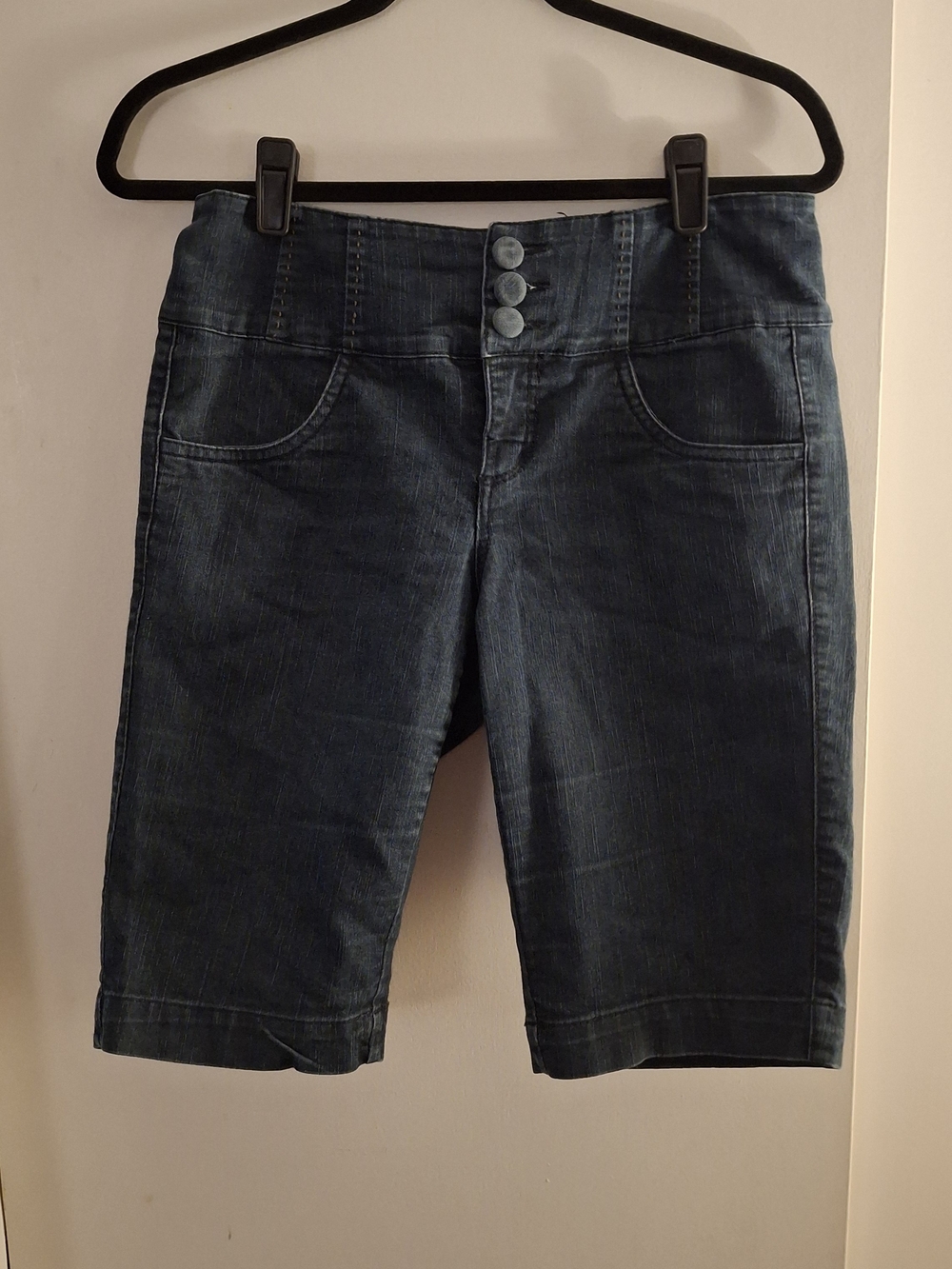 Canyon River Blues Women's Dark Wash Denim Bermuda Shorts